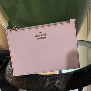 Kate Spade Lavender Zip Card Holder